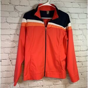 Made for Life Orange Lightweight Zip-up Jacket Size Large BB0525